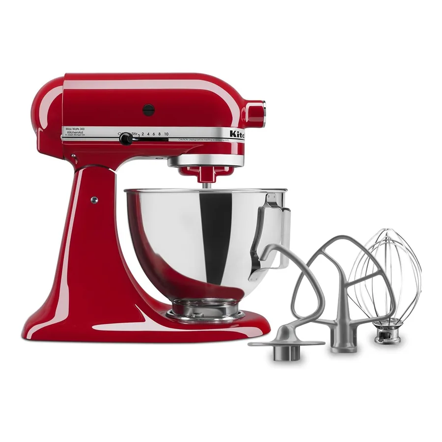 Batedeira KitchenAid KSM85PB vermelho império 4,5L com cabeça inclinada