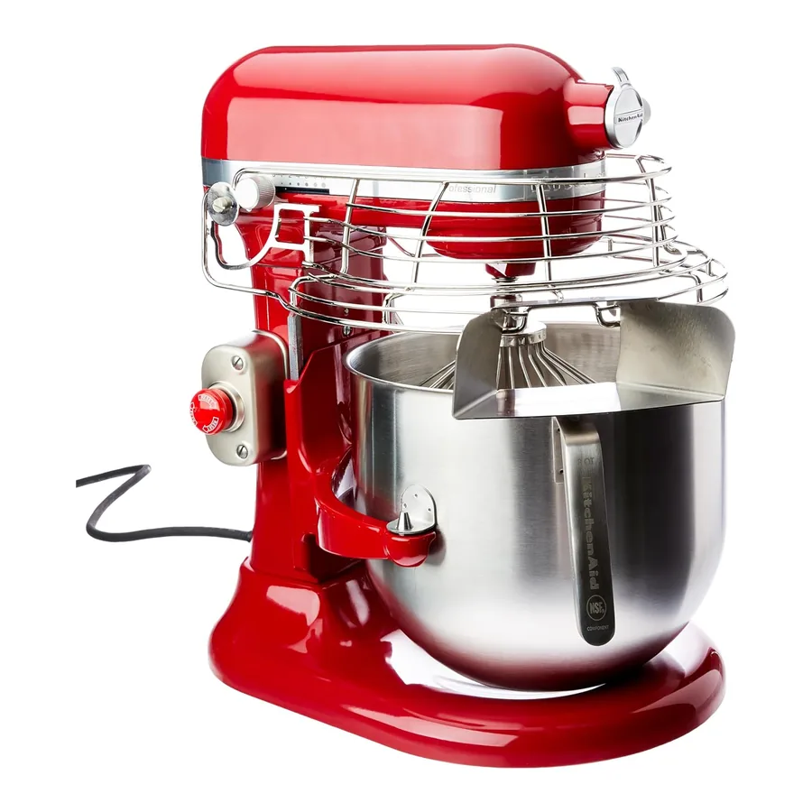 Batedeira KitchenAid KEF97AV profissional Empire Red com tigela 7,6L