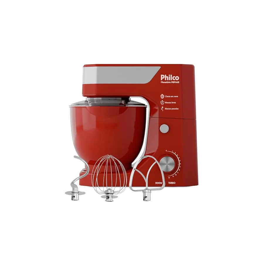 Batedeira PBP90B com tampa antirrespingo