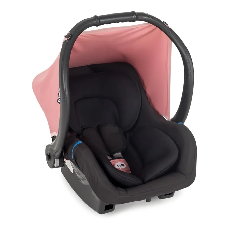 Bebê Conforto Ello Tutti Baby rosa e cinza