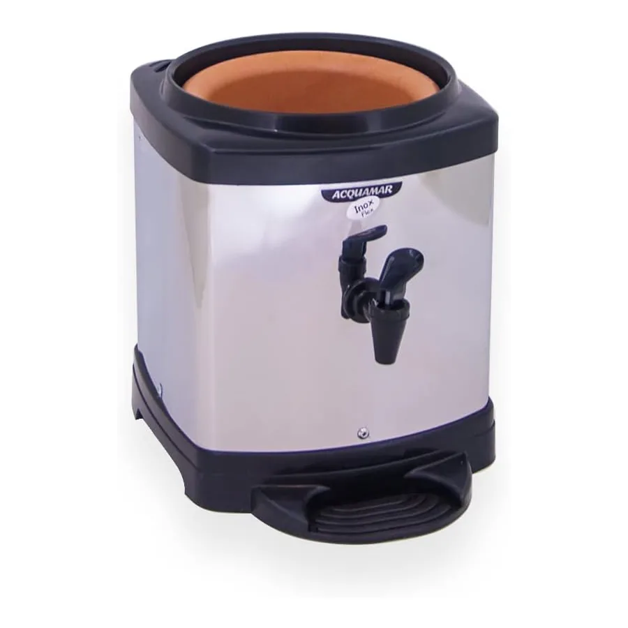 Suporte Bebedouro Acquamar Inox com cuba de barro