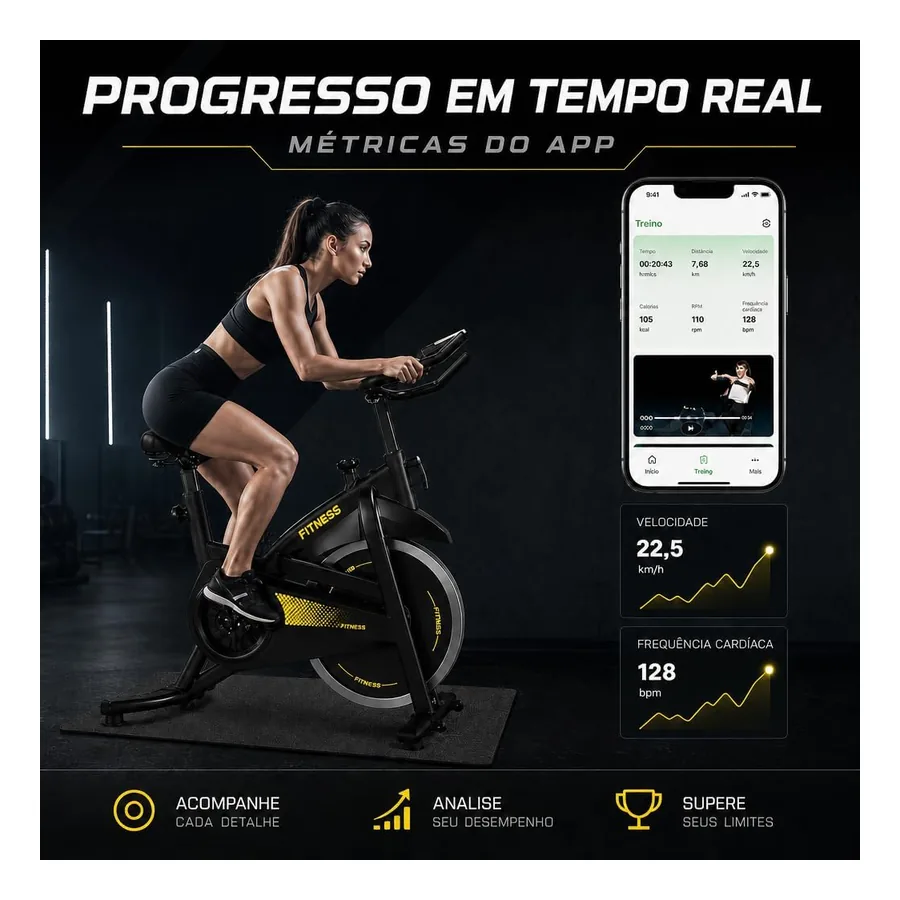 Bicicleta de Spinning WCT Fitness, imagem 4