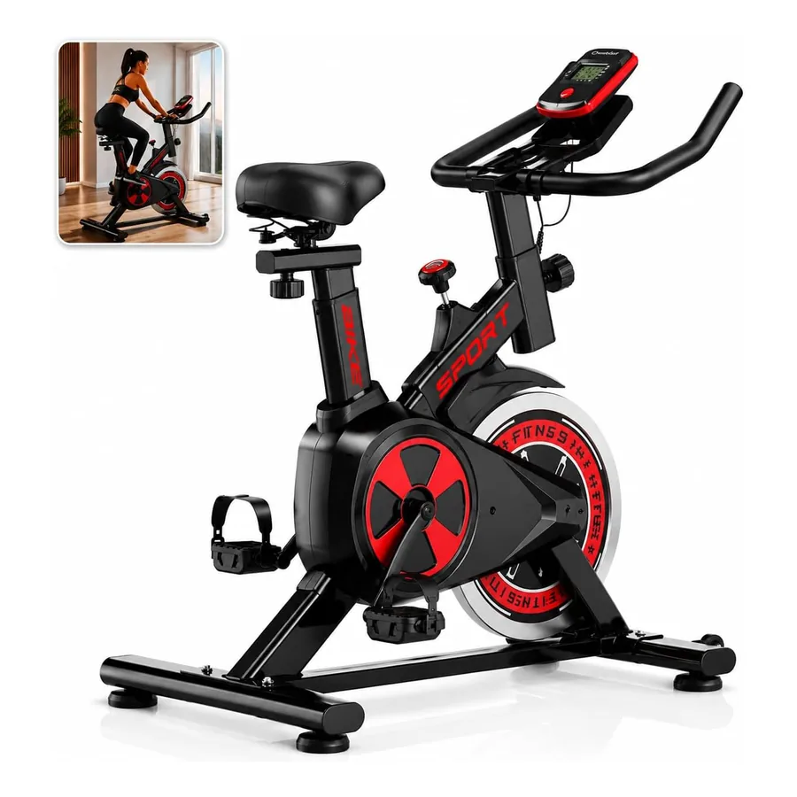 Bicicleta de Spinning KNakasaki com painel LCD