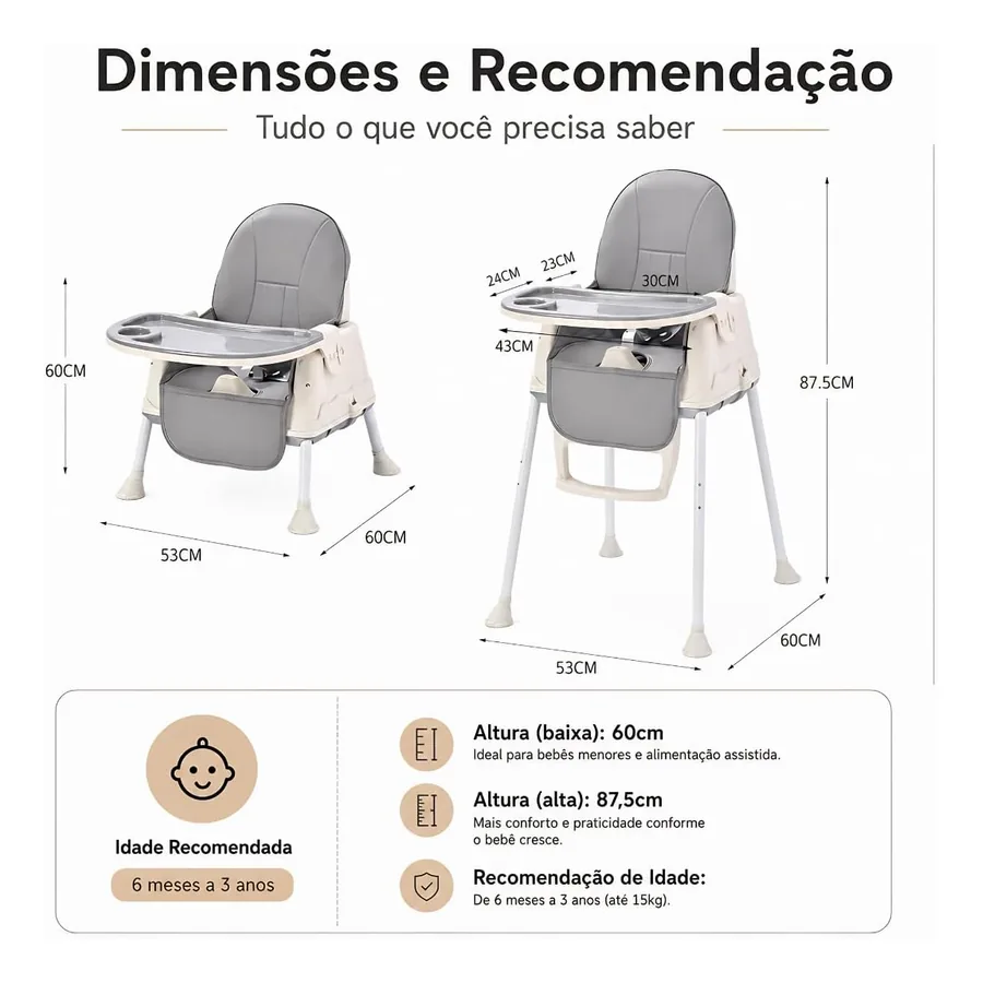 Kidino Premium com bandeja