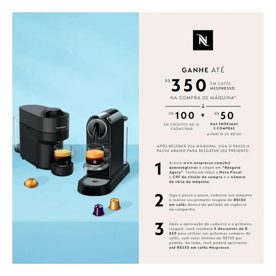 Essenza Mini com xícara de espresso