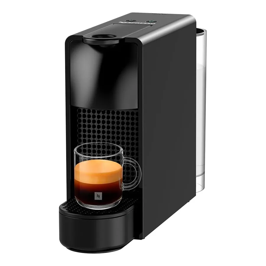 Nespresso Essenza preta vista frontal