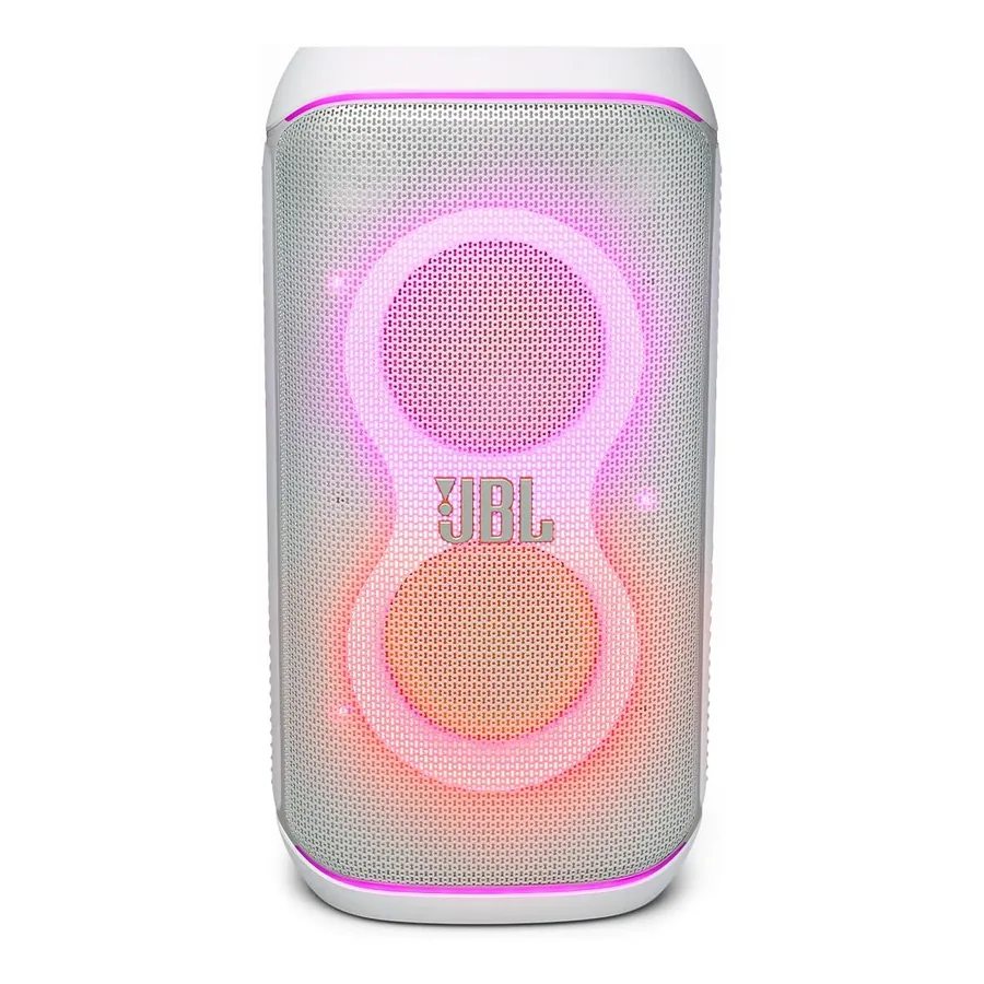JBL PartyBox Stage 320 branco com luzes