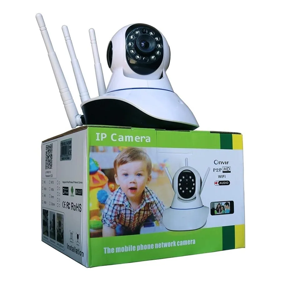 Câmera Yoosee 17657-2 com três antenas
