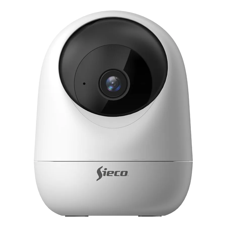 Câmera Sieco S33 com design branco