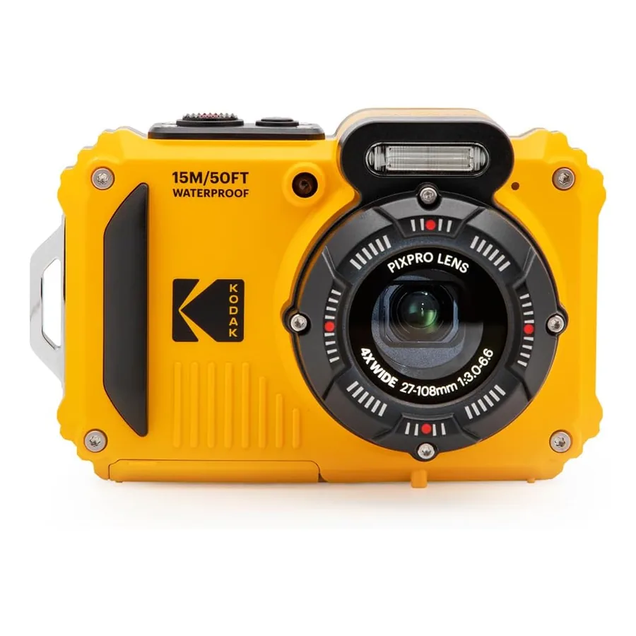 Kodak PIXPRO WPZ2 em cor amarela