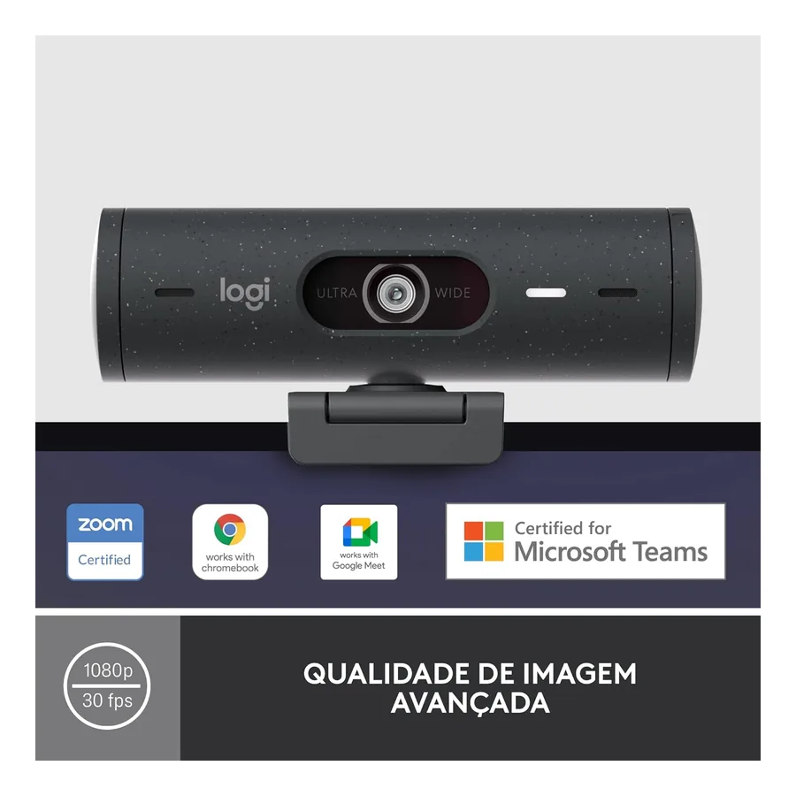 Câmera para Live Logitech Brio 500, imagem 4