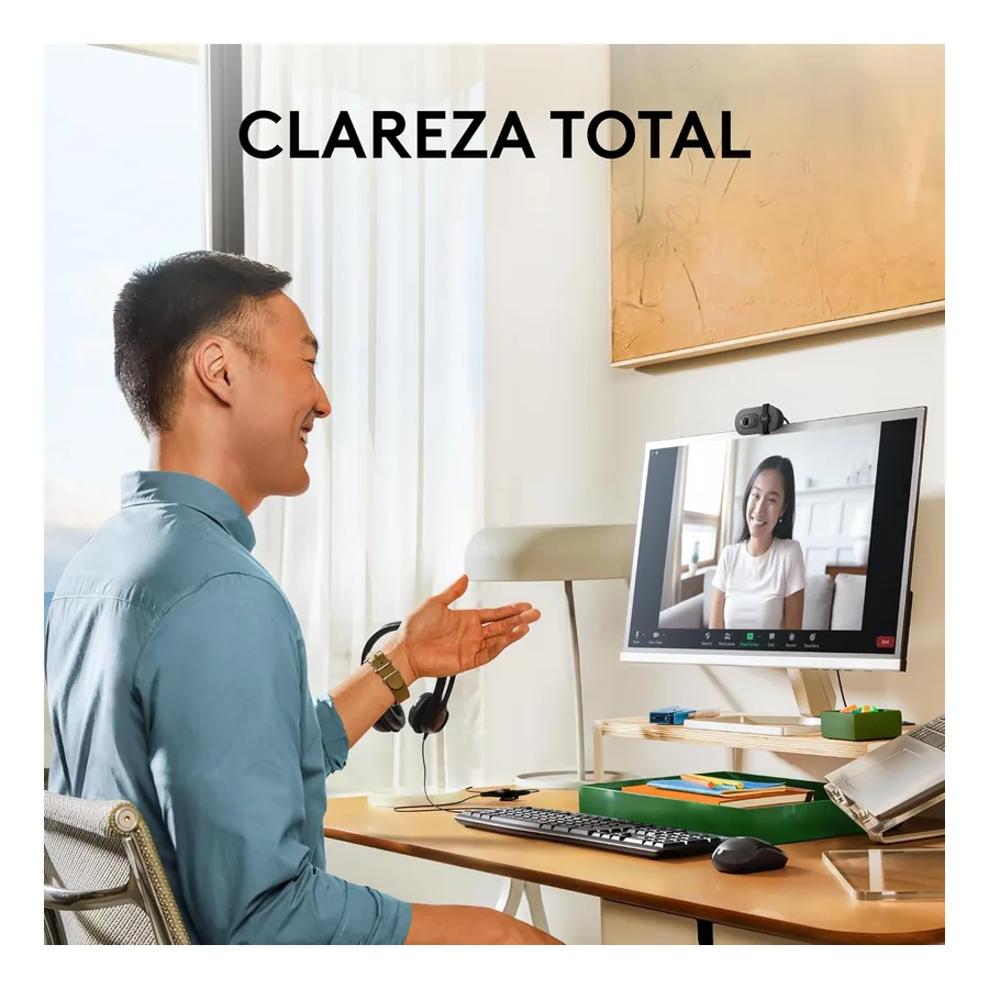 Câmera para Live Logitech Brio 100, imagem 4