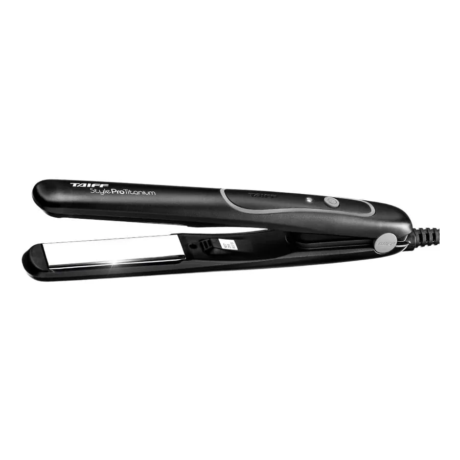 Chapinha Taiff Style Pro Titanium preta com botão LED e cabo de 3 m