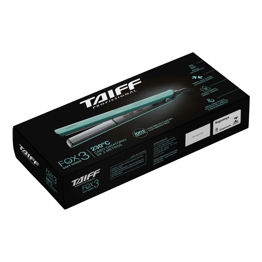 Chapa Taiff Fox Ion 3 Soft Green, imagem 4