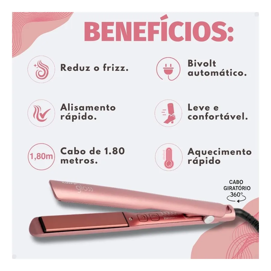 Chapinha Taiff Gloss Rose, imagem 3