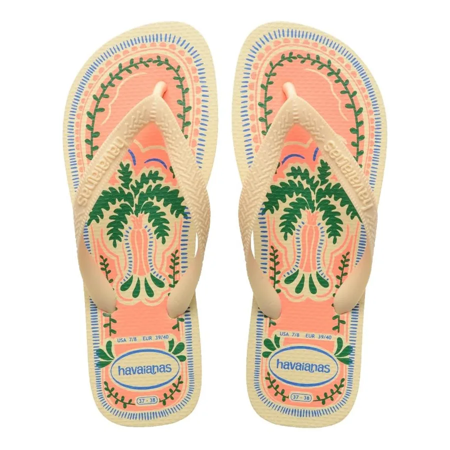 Chinelo Havaianas Top Summer Vibes Buttercream visto em perfil