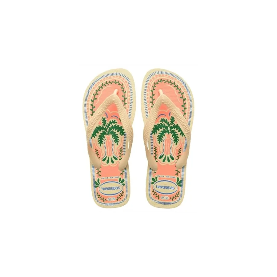 Palmilha estampada do Chinelo Havaianas Top Summer