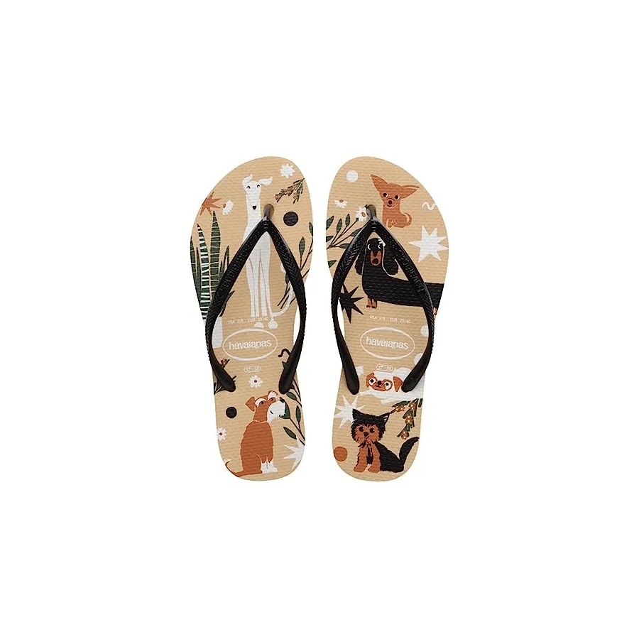 Estampa do Chinelo Havaianas Slim Pets em detalhe
