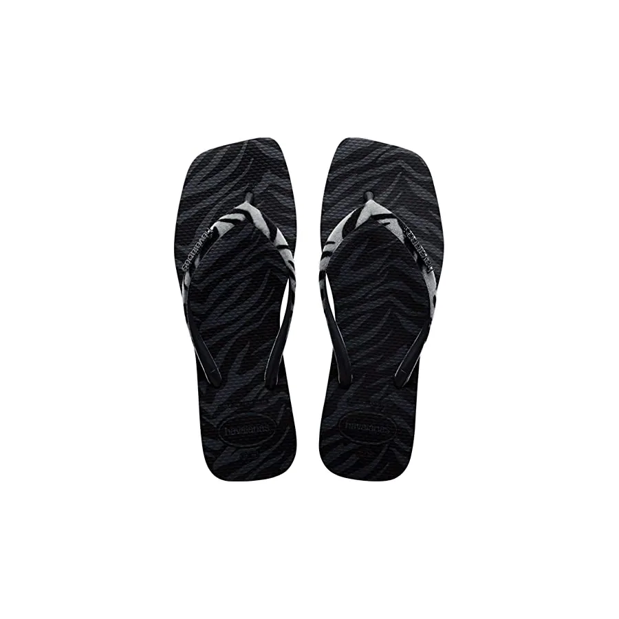 Detalhe do veludo no Chinelo Havaianas Slim Square Velvet