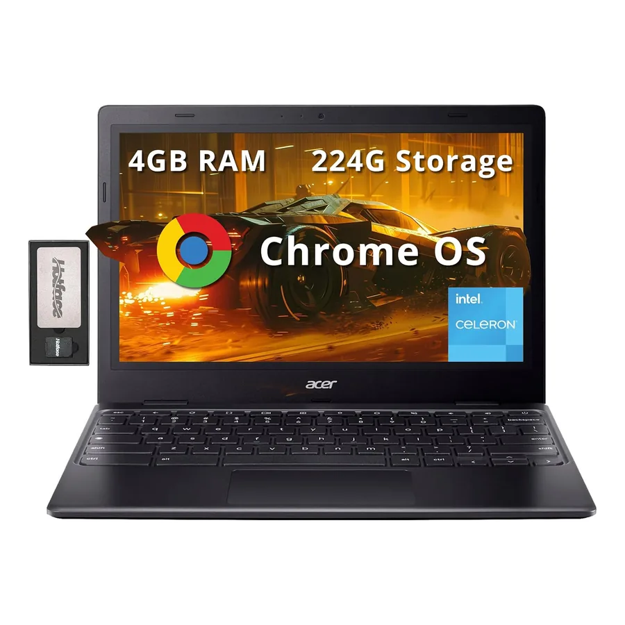 Chromebook Acer 311 fechado na cor preta