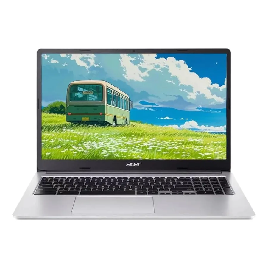 Chromebook Acer 315 aberto mostrando tela FHD