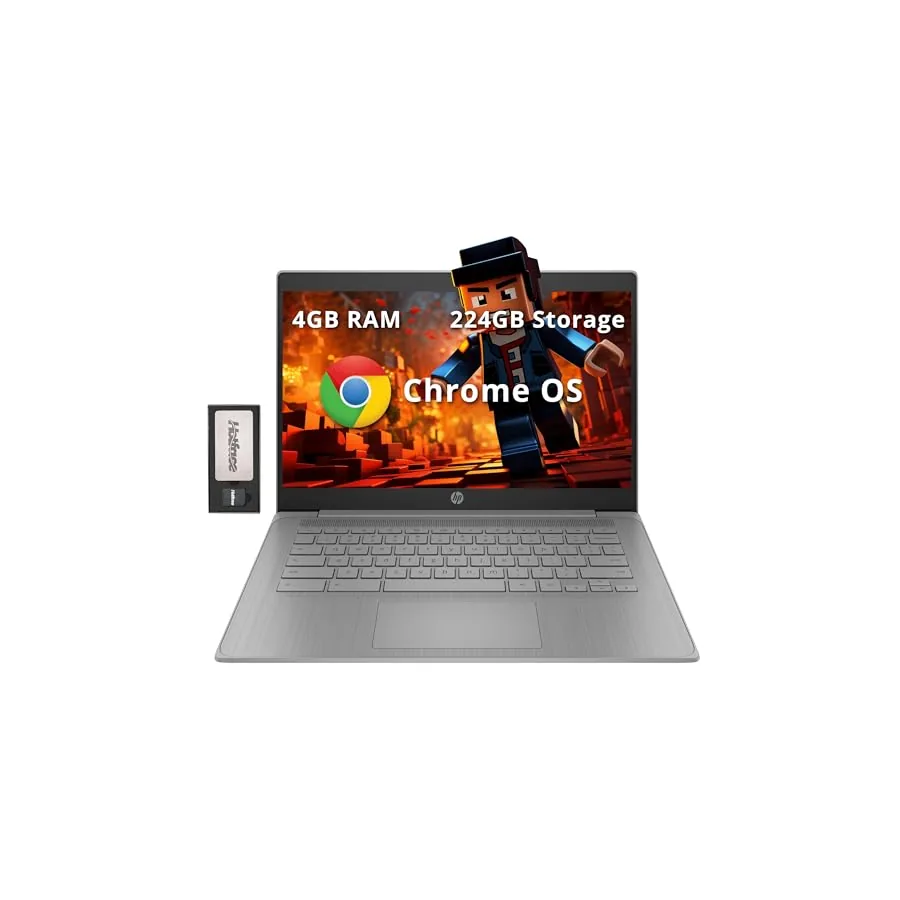 HP Chromebook 14 visão lateral