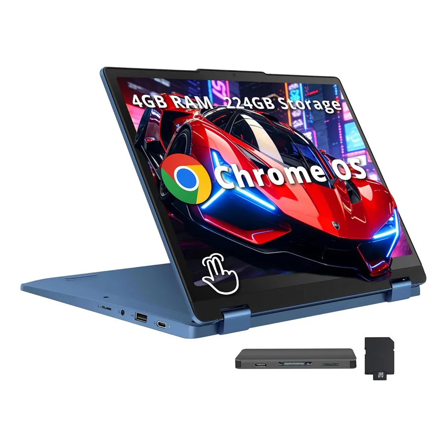 Chromebook Lenovo Flex 3i em modo tablet