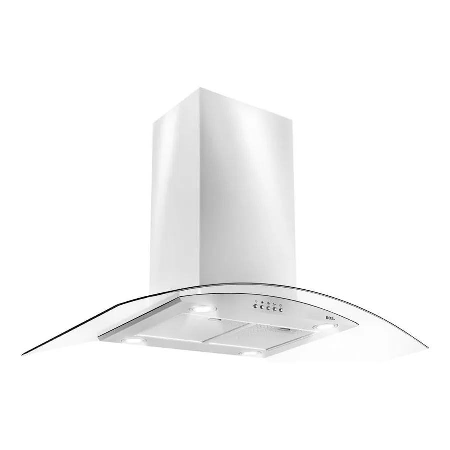 Coifa EOS ECO90IV inox com vidro curvo