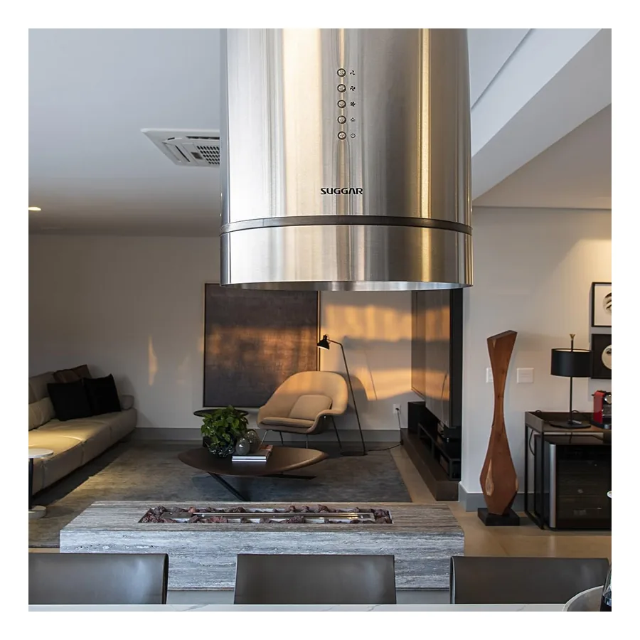 Detalhe do acabamento inox da Suggar