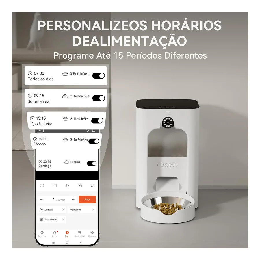Comedouro Automático New Pet NP1280, imagem 4