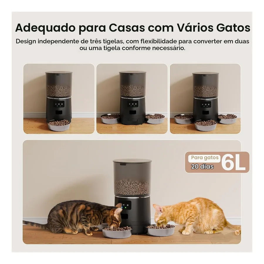 Comedouro Automatico New Pet NP5107, imagem 4