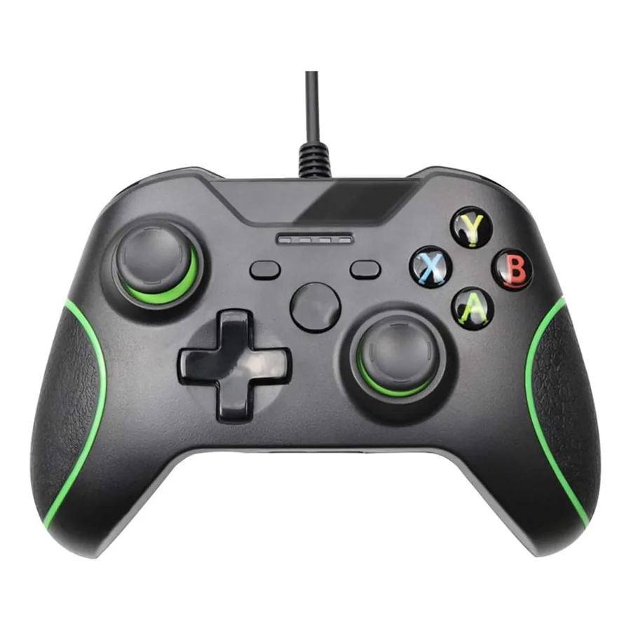 Controle HNQH Xbox com fio preto