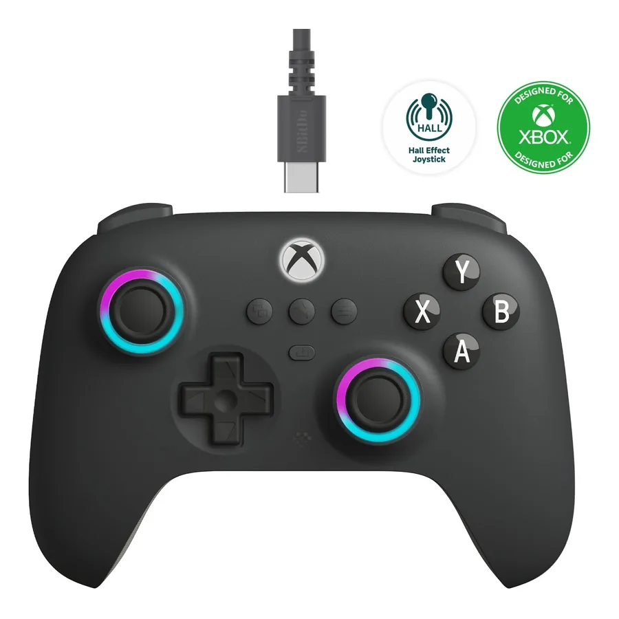 8Bitdo Ultimate C com iluminação RGB
