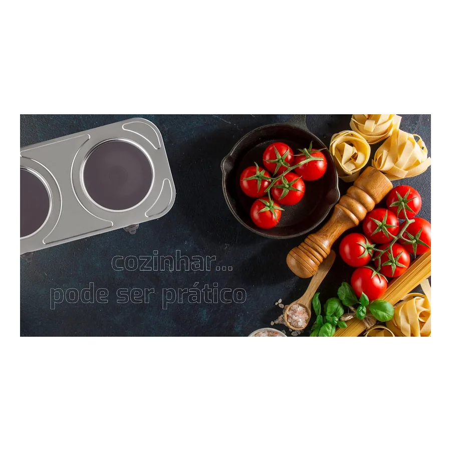 Detalhe dos pratos de aquecimento Agratto