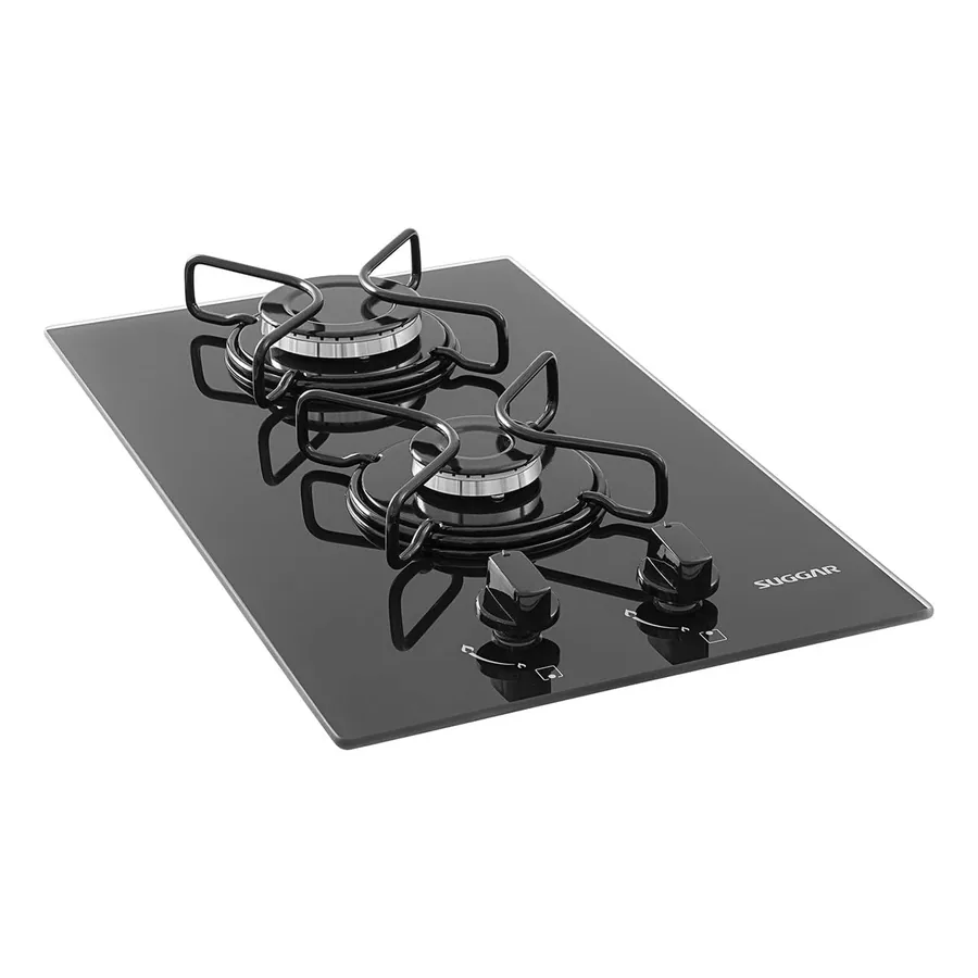 Cooktop Suggar FG2002AVP vidro temperado preto
