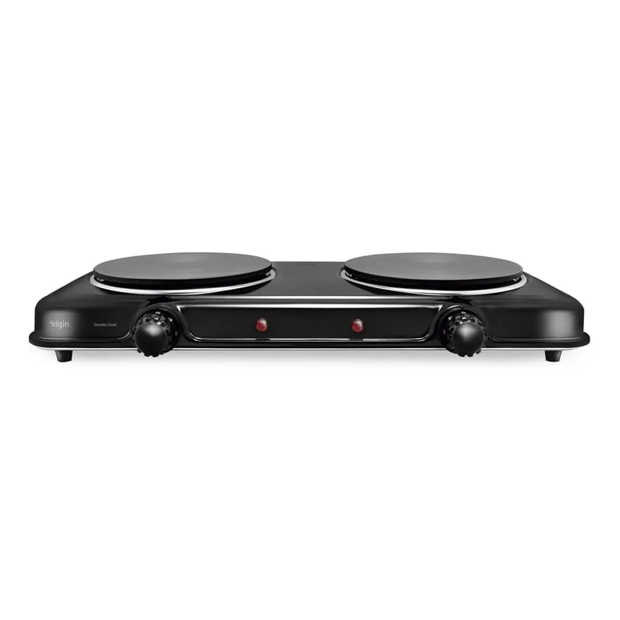 Cooktop Elgin Double Cook 2 bocas preto portátil