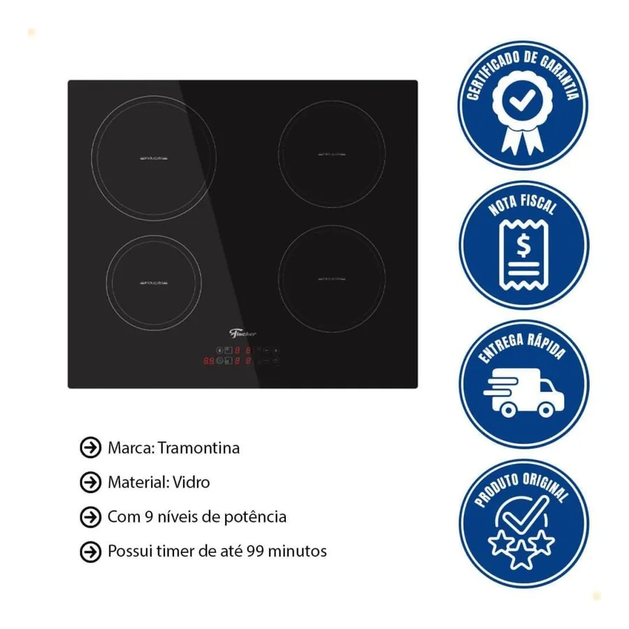 Cooktop de Indução Fischer 33243-89825, imagem 3