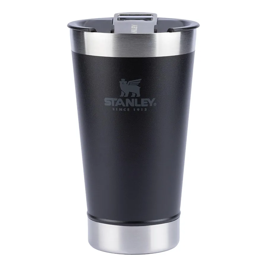 Copo Stanley Classic Stay Chill Black em aço inox e tampa com abridor