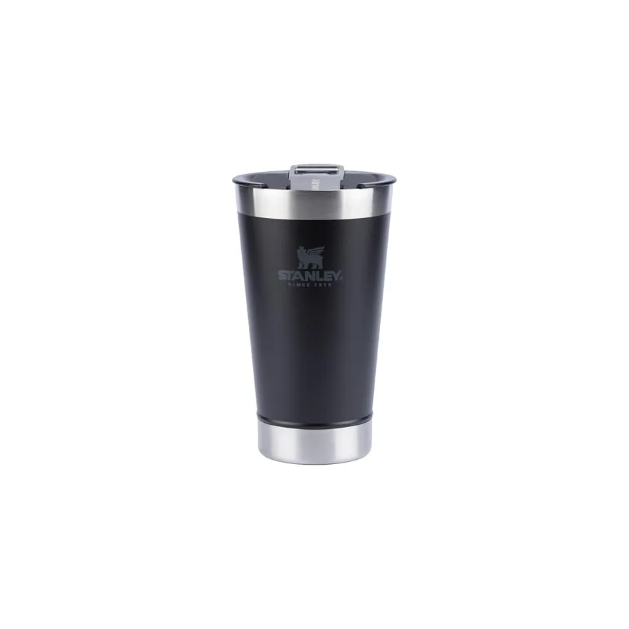 Vista lateral do Copo Stanley Classic Stay Chill Black