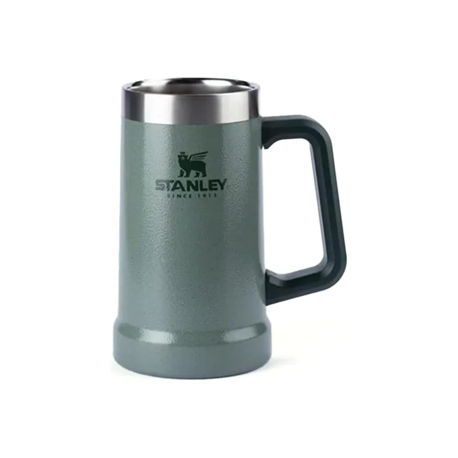 Caneca Stanley Adventure Big Grip Polar em acabamento Hammertone Green com alça