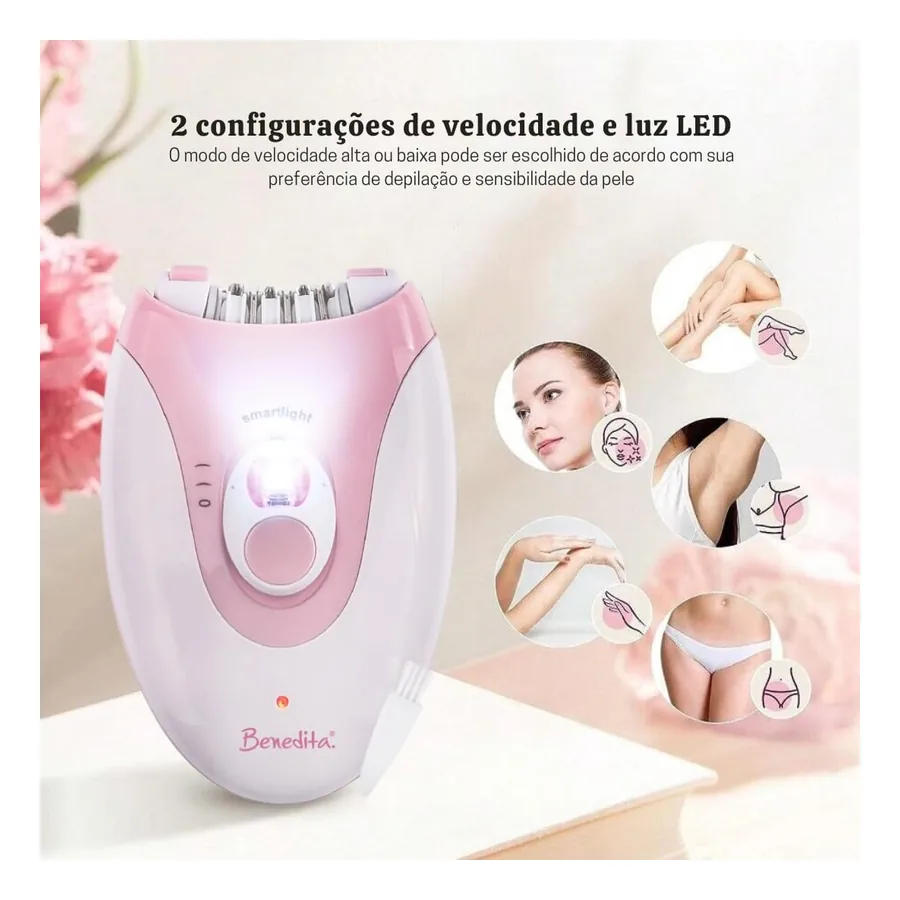 Depilador Elétrico Feminino Benedita Soft, imagem 4