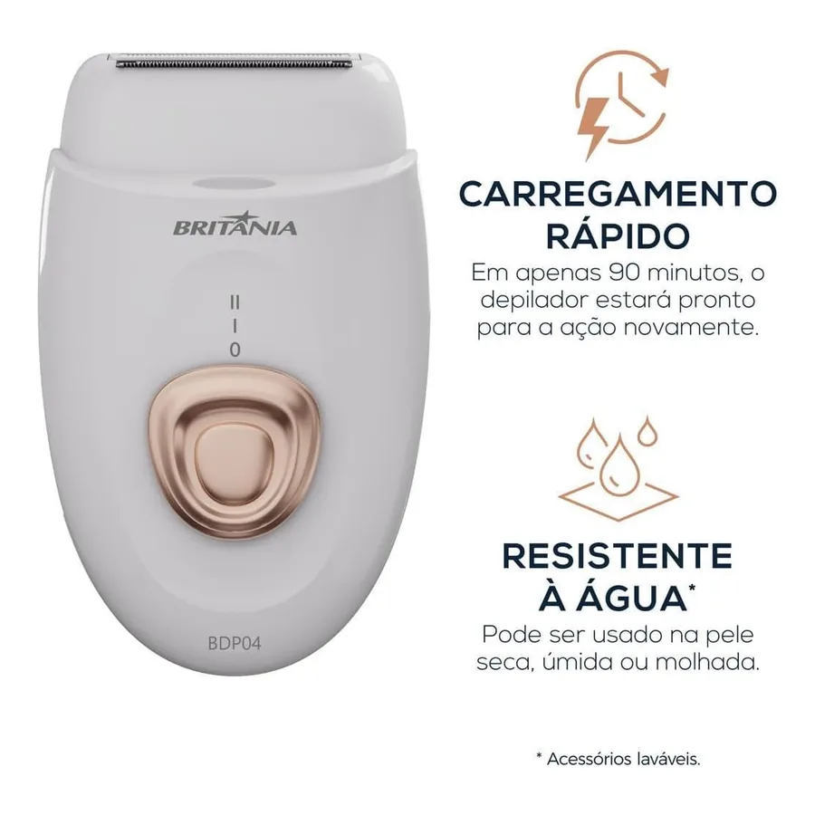 Britânia BDP04 carregamento e lâminas