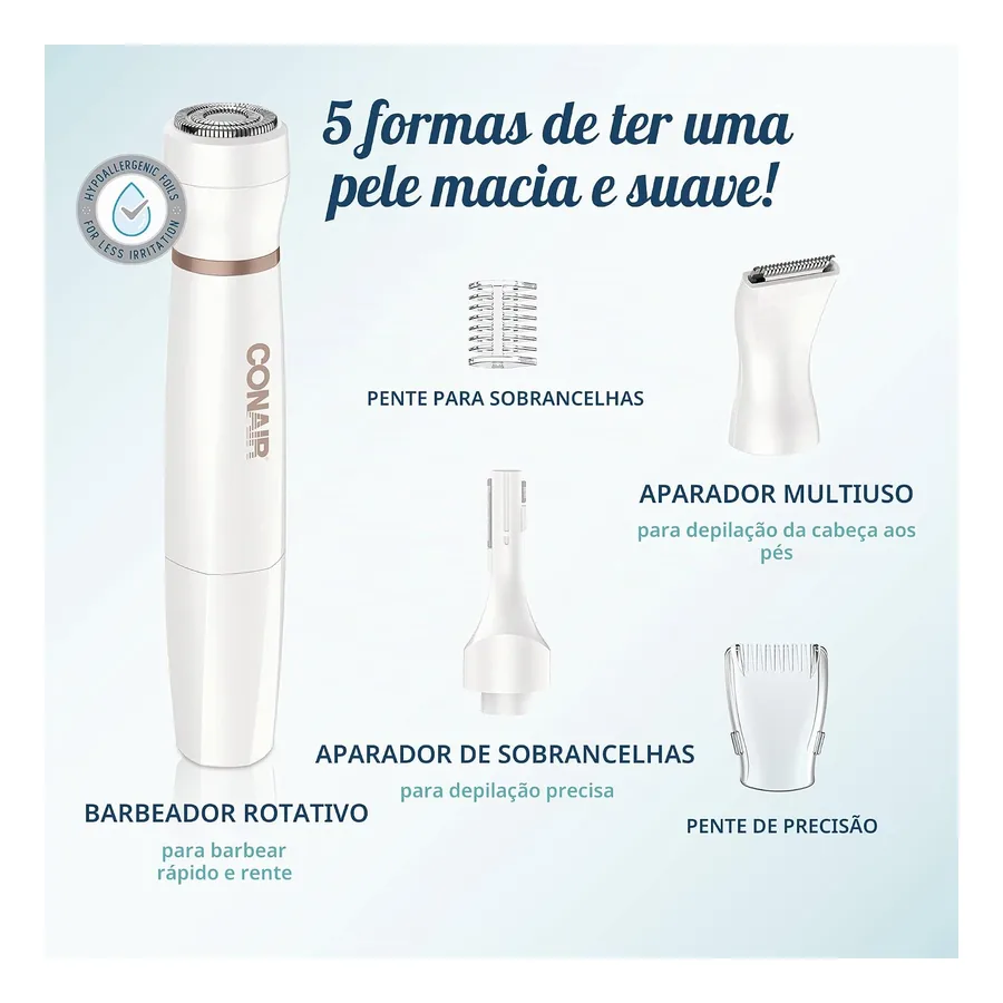 Conair All in One uso no chuveiro