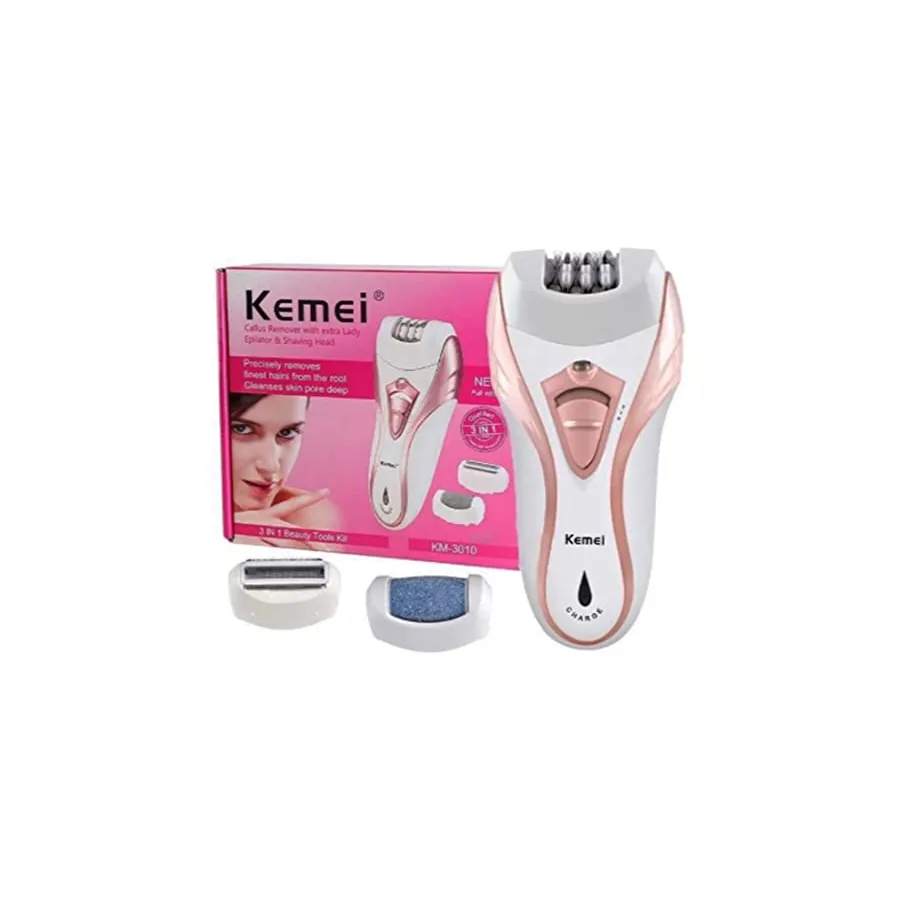 Kemei KM-3010 cabeças intercambiáveis