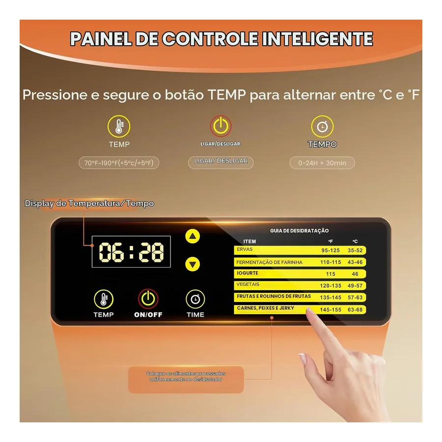 Desidratador de Alimentos Cercker Go With Health, imagem 4