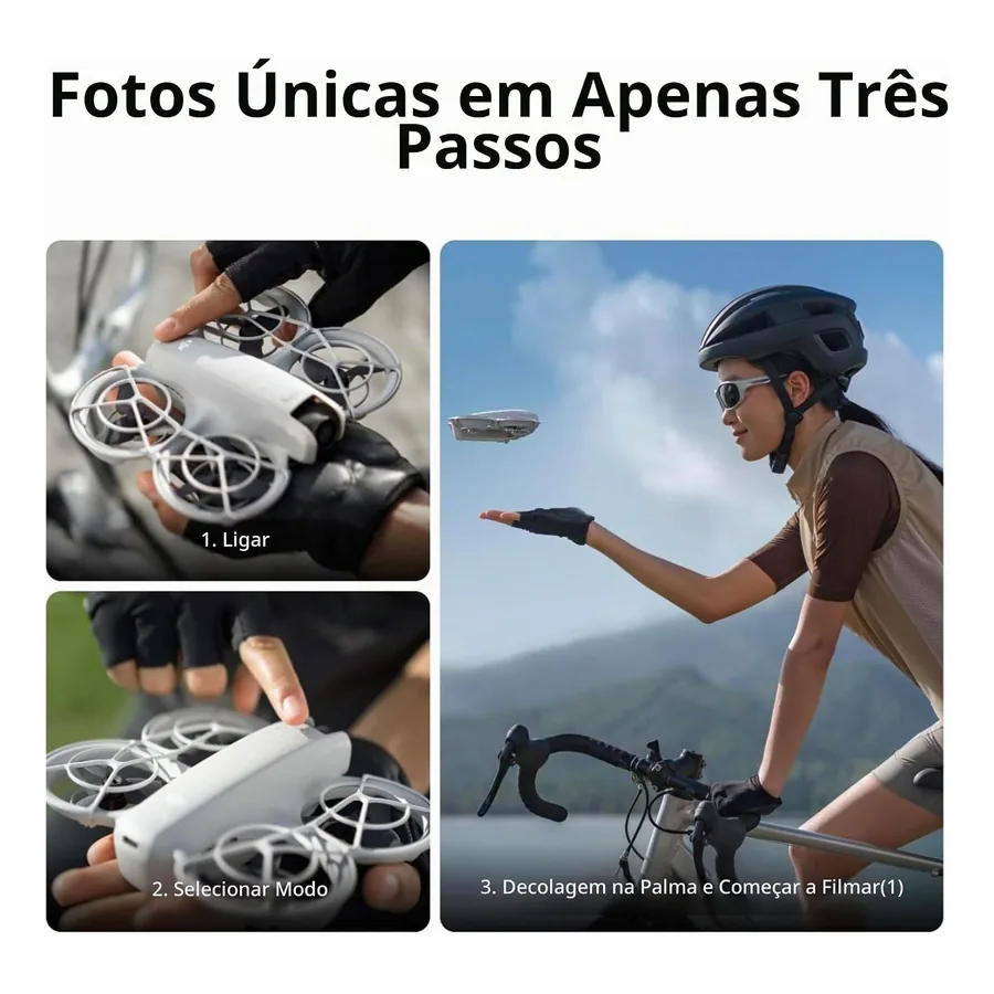 DJI Neo com protetores de hélice