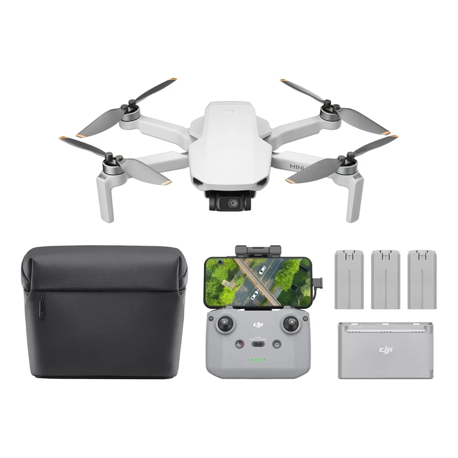 DJI Mini 4K Fly More em viagem de paisagem