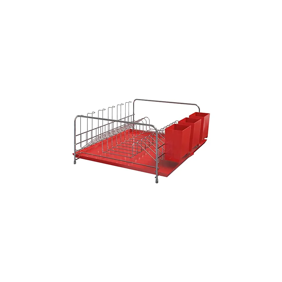Escorredor Stolf vermelho bico de escoamento