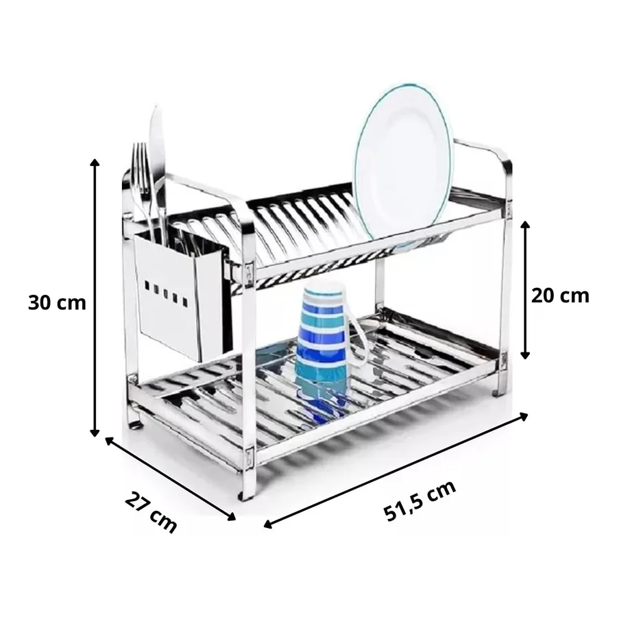 Escorredor de Louça Mak Inox, imagem 4