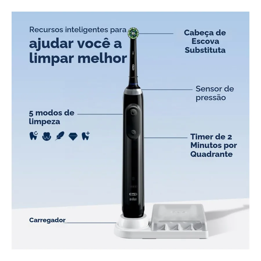 Oral-B Pro 5000 – capa e carregador